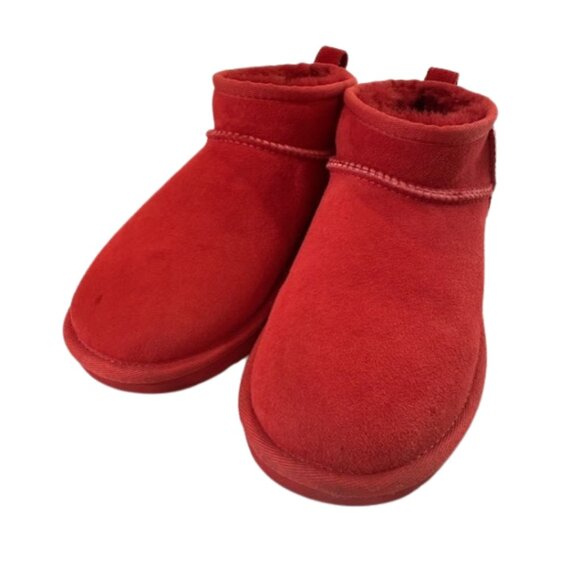 Women UGG Red Classic Ultra Mini Boot Size 6 - Picture 2 of 6